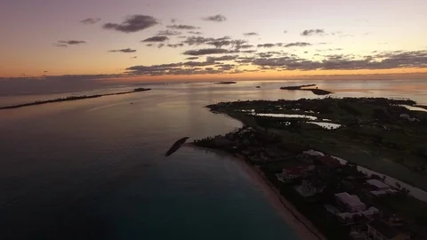 Aerial View of Bahamas Stock Footage 73457411
