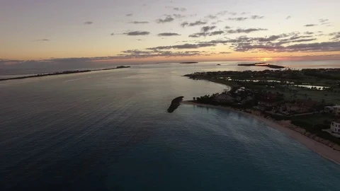 Aerial View of Bahamas Stock Footage 73458846