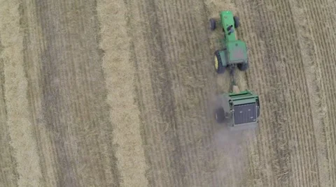 Aerial View of Baler Stock Footage 62811175