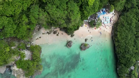 Aerial view of Bali beach. Stock Footage 237479765