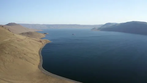 Aerial view of Balik Gol in Igdir. 4K footage in Turkey Stock Footage 203918445
