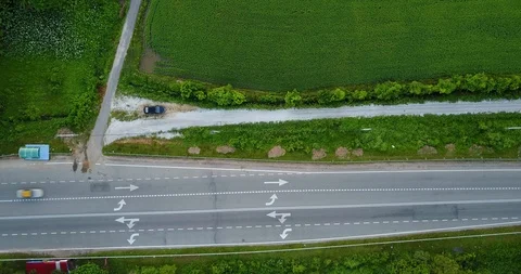 Aerial view of Baling town Stock Footage 100617600