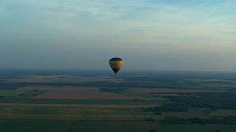 Aerial view of the balloon Stock Footage 171387344