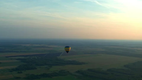 Aerial view of the balloon Stock Footage 171465441