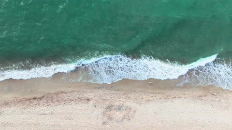 Aerial view of the baltic beach, 4k 60fps Stock Footage 197330574