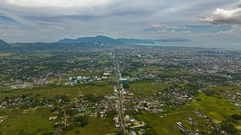 Aerial view of Banda Aceh, Sumatra, Indonesia. Stock Photos