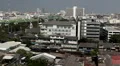 Aerial View of Bangkok, Thailand, Bird Eye View from Wat Saket, Poor Houses, Old HD Footage