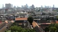 Aerial View of Bangkok, Thailand, Bird Eye View from Wat Saket, Poor Houses, Old HD Footage