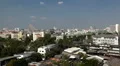 Aerial View of Bangkok, Thailand, Bird Eye View from Wat Saket, Poor Houses, Old HD Footage