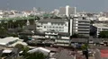 Aerial View of Bangkok, Thailand, Bird Eye View from Wat Saket, Poor Houses, Old HD Footage
