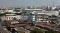 Aerial View of Bangkok, Thailand, Bird Eye View from Wat Saket, Poor Houses, Old HD Footage
