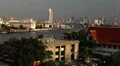 Aerial View of Bangkok, Thailand, Bird Eye View from Wat Arun, Chao Phraya River HD Footage