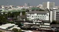 Aerial View of Bangkok, Thailand, Bird Eye View from Wat Saket, Poor Houses, Old HD Footage