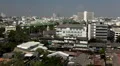 Aerial View of Bangkok, Thailand, Bird Eye View from Wat Saket, Poor Houses, Old HD Footage