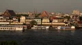 Aerial View of Bangkok, Thailand, Bird Eye View from Wat Arun, Chao Phraya River HD Footage