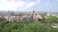 Aerial view of Barcelona with buildings 4k or 4k+ Resolution