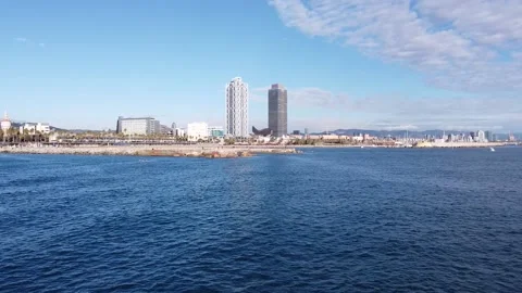 Aerial view of Barcelona 動画素材 145396782