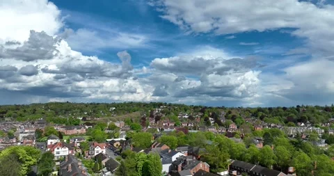 Aerial view of Basford Stock Footage 240504523