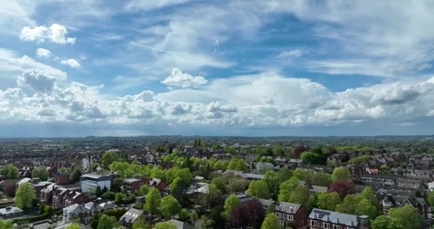 Aerial view of Basford Stock Footage 240504664