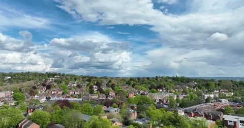 Aerial view of Basford Stock Footage 240504684