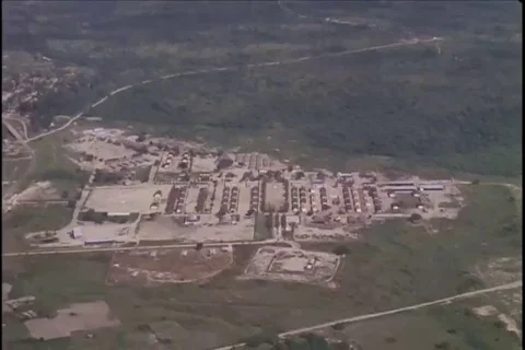 Aerial view of Basic Training Camp at Doc My Video stock 106054544