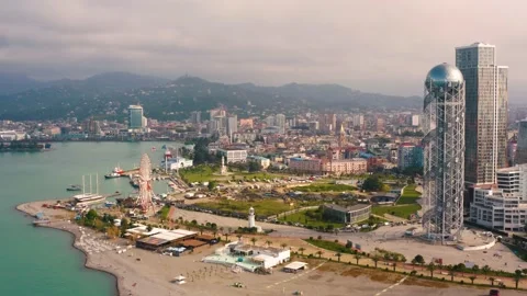 Aerial view of Batumi Stock Footage 197375704
