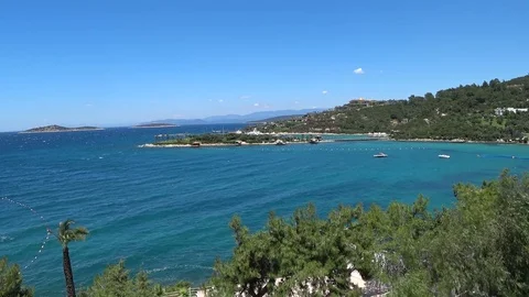 Aerial view of a beach 3 Stock Footage 77148961