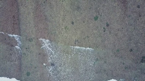 Aerial view on the beach. Bali. Ocean Stock Footage 79516080