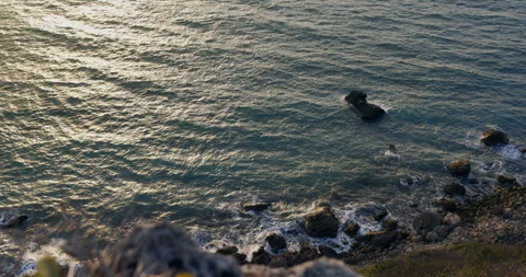 Aerial view of the beach, drone view,Coastline of Kenting National Park, Sout Stock Footage 241908752