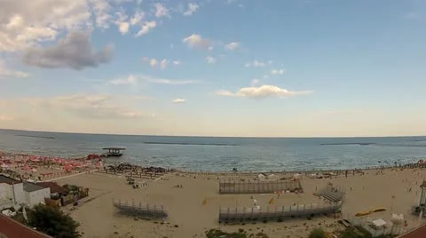 Aerial view of a beach Stock Footage 11875587