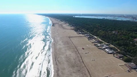 Aerial view of beach Video stock 71694041