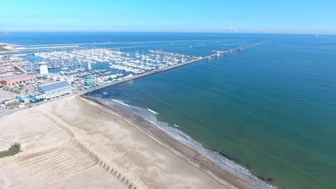 Aerial view of beach Video stock 71694100