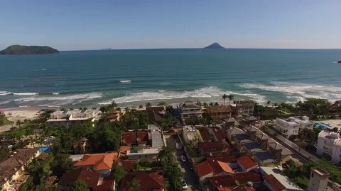 Aerial View of a Beach Stock Footage 73123947