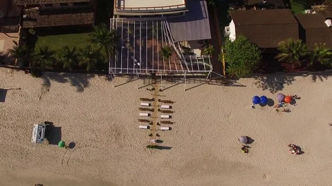 Aerial View of a Beach Stock Footage 73124541