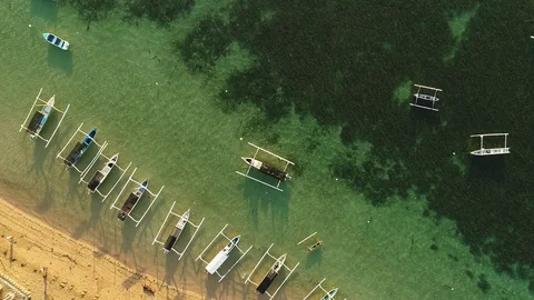 Aerial view beach Stock Footage 75987455