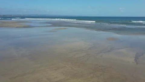 Aerial view on the beach Stock Footage 79517800