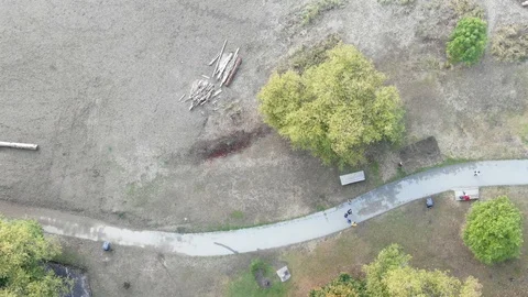 Aerial view of the beach Stock Footage 97030192