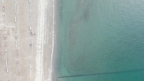 Aerial view of the beach Stock Footage 97030250