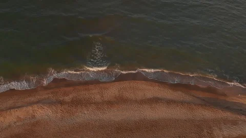 Aerial view of beach Stock Footage 98707712