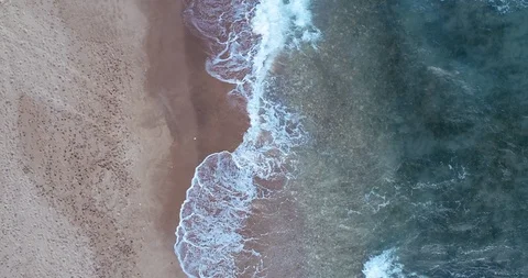 Aerial view on the beach. Stock Footage 101096536