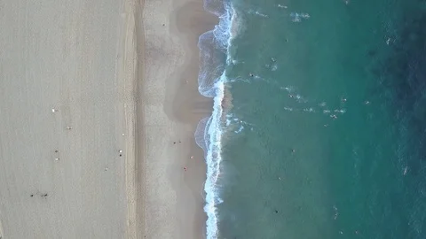 Aerial view of Beach Stock Footage 103063405