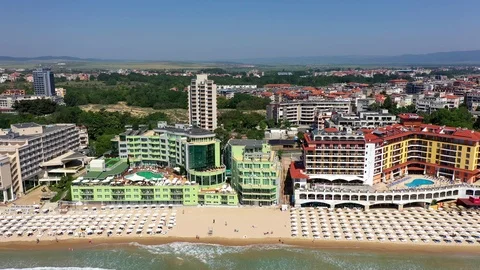 Aerial view to the beach 스톡 동영상 108854182