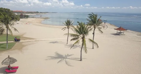 Aerial view of beach Stock Footage 127080590
