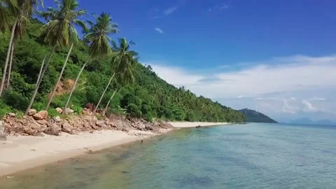 Aerial view, the beach Stock Footage 134439614