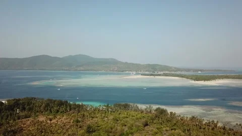 AERIAL VIEW ON THE BEACH 스톡 동영상 219805243