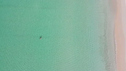 Aerial view of beach  Stock Footage 233786742