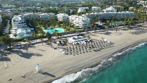 Aerial view from the beach Video stock 267881302