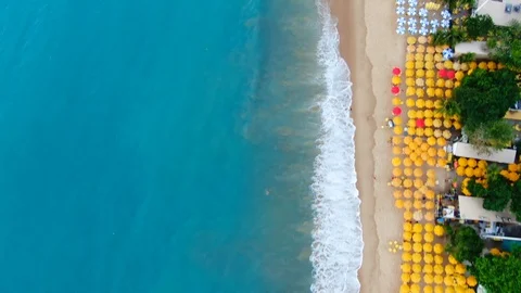 Aerial view of beach in Fortaleza. Stock Footage 120912944