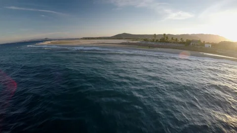 Aerial view of beach in Mexico Stock Footage 128190955