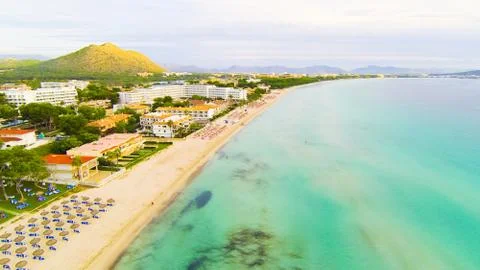 Aerial View Of A Beach Stockfoto's